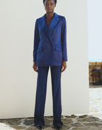 Juliette Sapphire Blue Satin