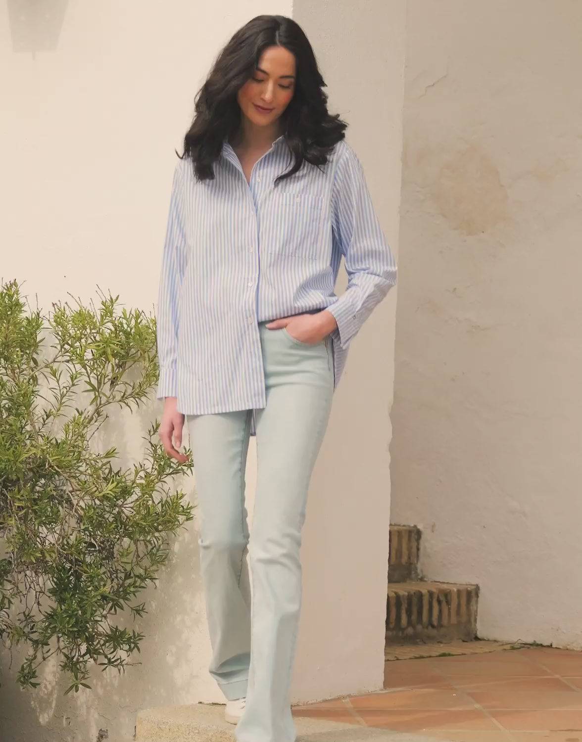 Livia Candy stripe light blue