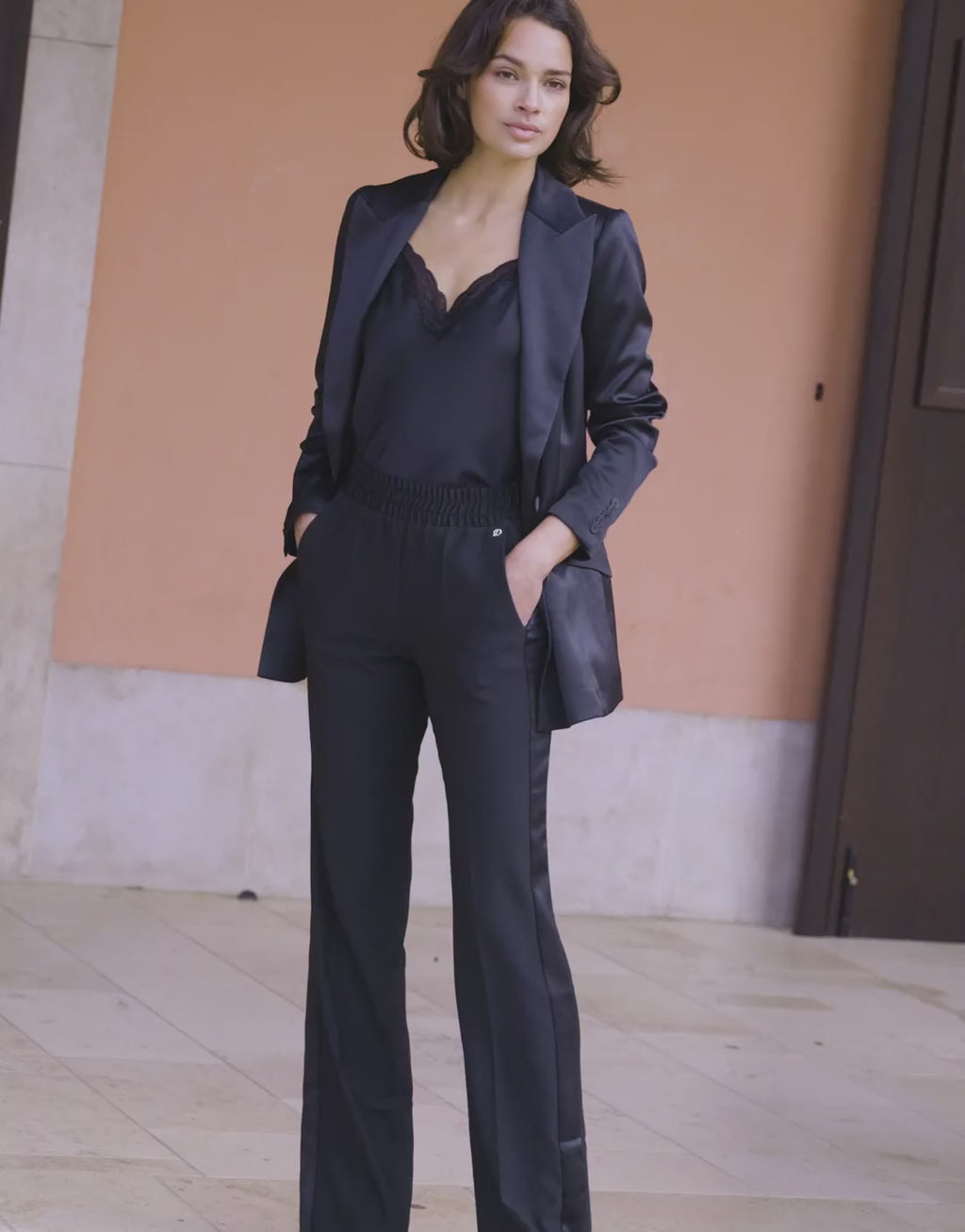Juliette Black Satin