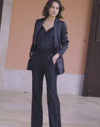Juliette Black Satin