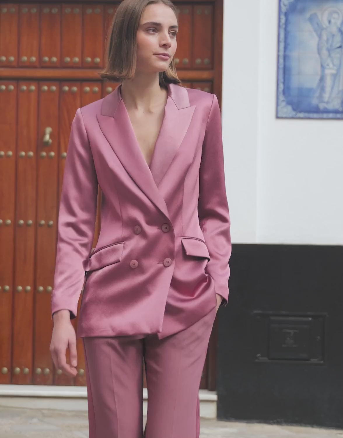 Juliette Dusty pink satin