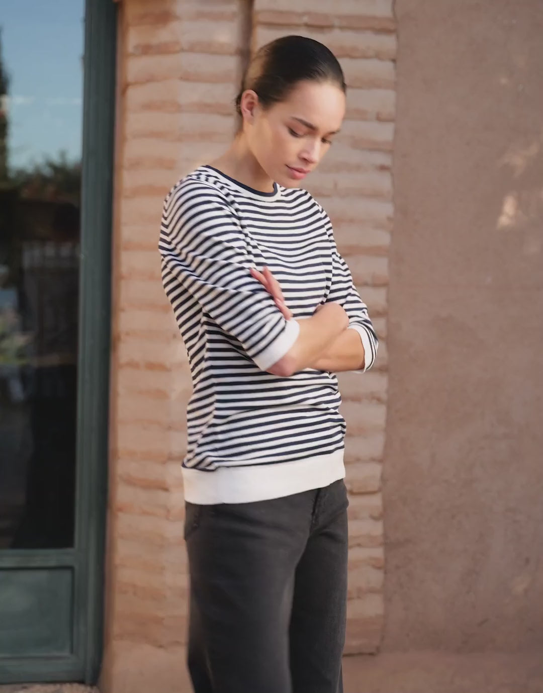Caitlyn Black Stripe