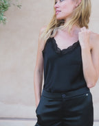 Geneva Black Satin
