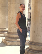 Charlize Black Satin