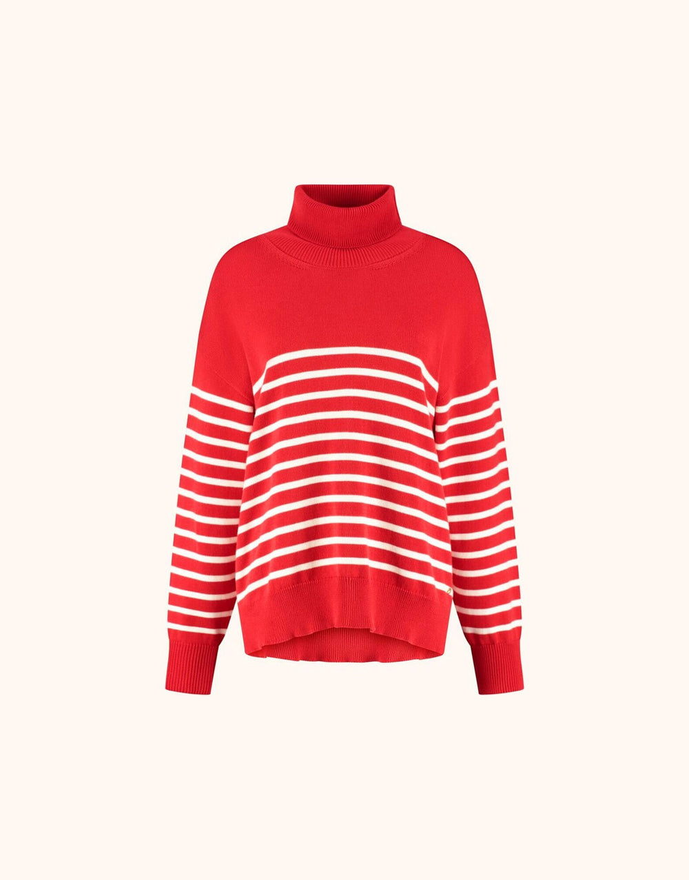 Cecile Red Ivory Stripe